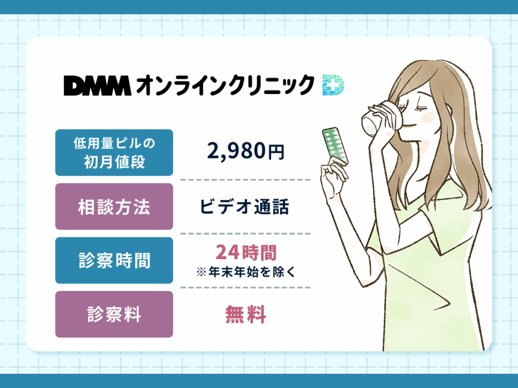 DMMオンラインクリニックは年末年始以外は24時間診察で幅広い相談ができる